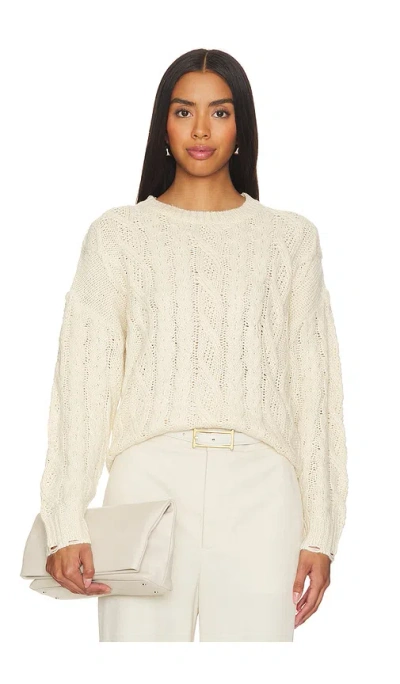 Heartloom Tabby Sweater In Ivory