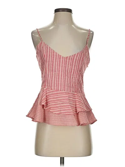 Pre-owned Heartloom Tank Top Red Strapless Neckline Tops