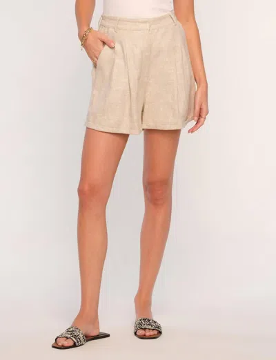 Heartloom Taye Linen Blend Short In Oat In Brown