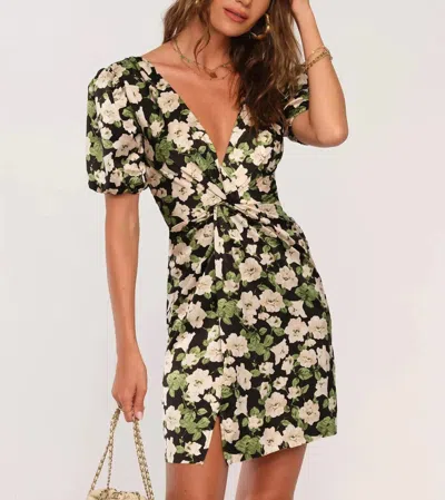 Heartloom The Shilla Dress In Black Floral In Multi