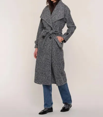 Heartloom Tiffie Wool Coat In Black In Gray