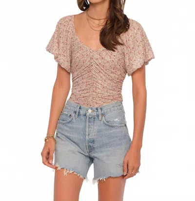 Heartloom Toledo Top In Ivory In Animal Print