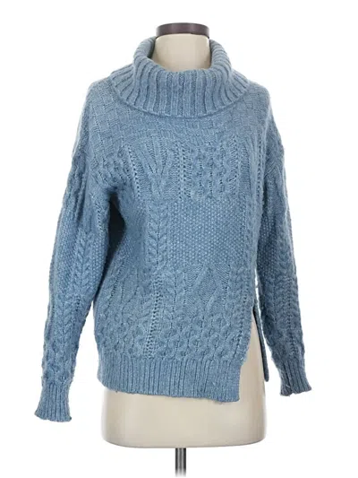 Pre-owned Heartloom Turtleneck Sweater In Blue