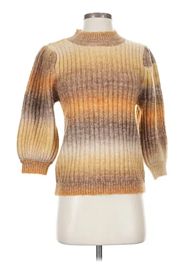 Pre-owned Heartloom Turtleneck Sweater In Gold