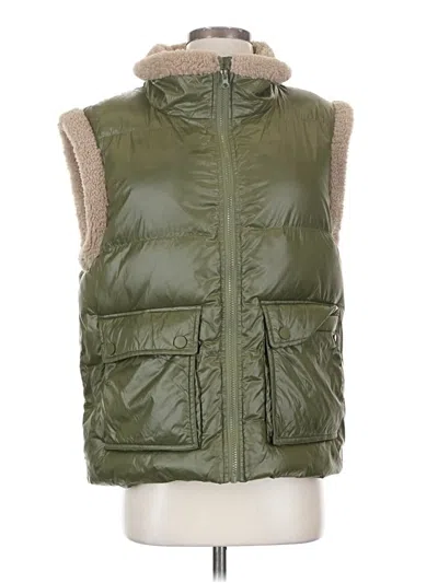 Pre-owned Heartloom Vest In Green