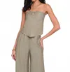 Heartloom Violet Top In Green In Gray
