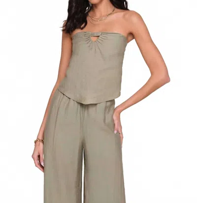Heartloom Violet Top In Green In Gray