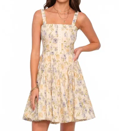 Heartloom Women's Willa Mini Dress In Watercolor In White