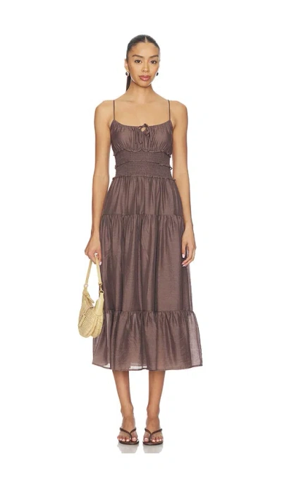 Heartloom Zinna Dress In Brown