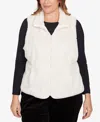 Hearts Of Palm Plus Size Solid Vest In White