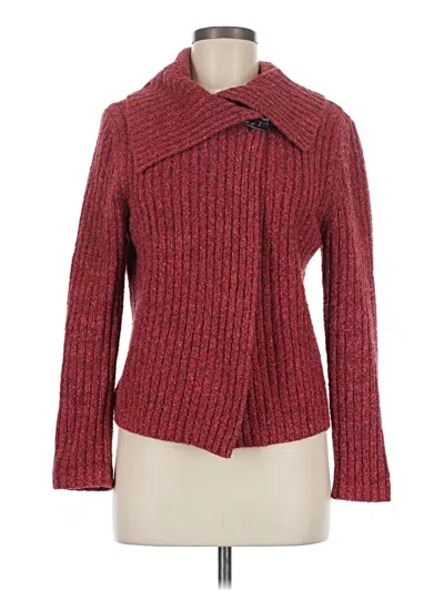 Pre-owned Hearts Of Palm Woman Cardigan Sweater In Red