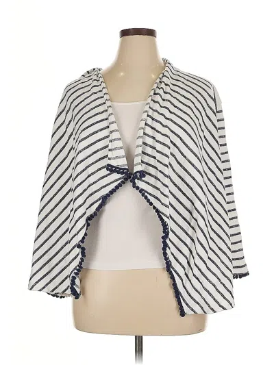 Pre-owned Hearts Of Palm Woman Kimono In White