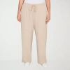 Hearts Of Palm Womens Plus Straight Mid Rise Drawstring Pant In Neutral