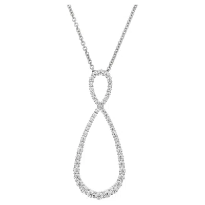 Pre-owned Hearts On Fire 1.35 Carat Diamond White Gold Pendant Necklace
