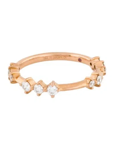 Pre-owned Hearts On Fire 18k Diamond Band Ring In Multicolor