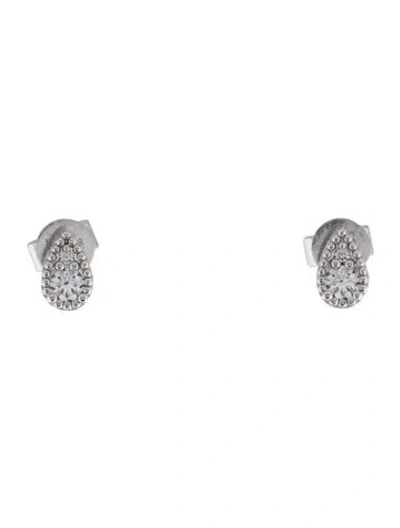 Pre-owned Hearts On Fire 18k Diamond Behati Beaded Stud Earrings In Multi
