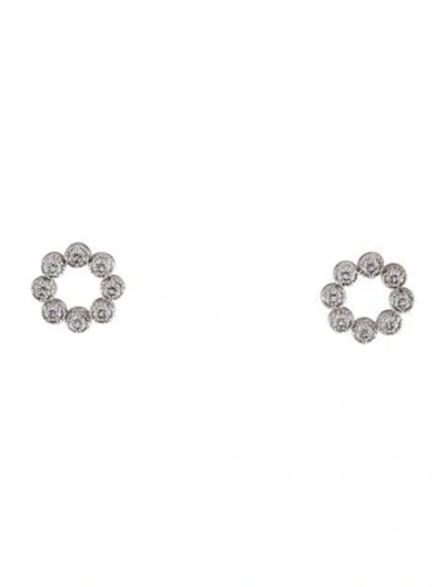 Pre-owned Hearts On Fire 18k Diamond Liliana Migrain Circle Earrings In Multi