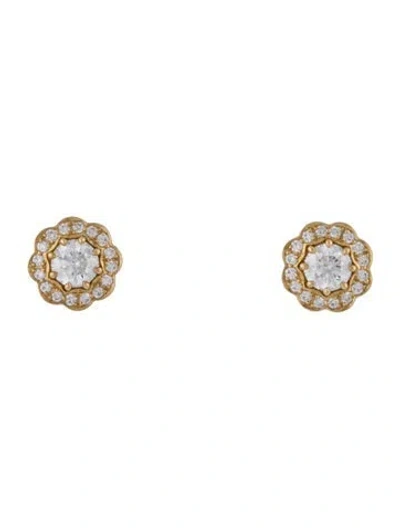 Pre-owned Hearts On Fire 18k Diamond Lorelei Stud Earrings In Multi