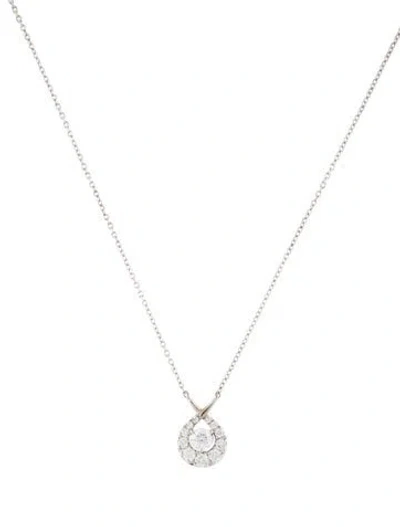 Pre-owned Hearts On Fire 18k Diamond Optima Dia Pendant, 16" In Multi