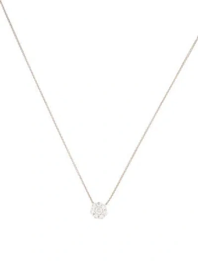 Pre-owned Hearts On Fire 18k Diamond Pendant Necklace, 20" In Multi