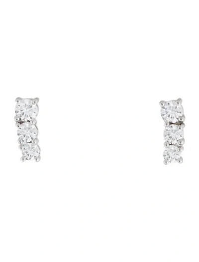 Pre-owned Hearts On Fire 18k Diamond Stud Earrings In Multi