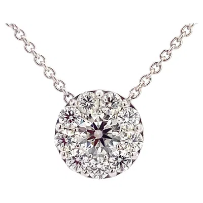 Pre-owned Hearts On Fire 18k  Diamond Fulfillment Pendant Necklace 1.5ctw In Multi