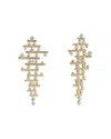 Hearts On Fire 18k Yellow Gold Barre Diamond Chandelier Drop Earrings In Gold