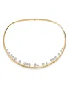 Hearts On Fire 18k Yellow Gold Barre Diamond Floating Choker Necklace, 15.5 In Gold