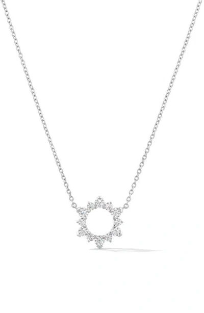 Hearts On Fire Aerial Eclipse Pendant Necklace In White Gold/diamond