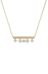 Hearts On Fire Barre Float Pendant Necklace In Gold