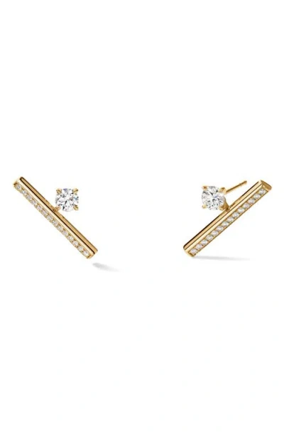 Hearts On Fire Barre Floating Diamond Climber Earrings