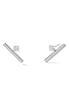 Hearts On Fire Barre Floating Diamond Climber Earrings