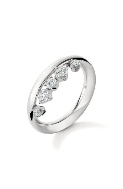 Hearts On Fire Barre Floating Diamond Ring In White Gold