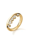 Hearts On Fire Barre Floating Diamond Ring In Yellow Gold