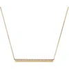 Hearts On Fire Barre Pendant Necklace In Yellow Gold/diamond
