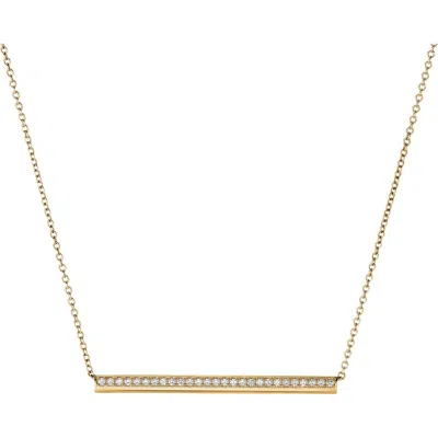 Hearts On Fire Barre Pendant Necklace In Yellow Gold/diamond