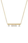 Hearts On Fire Barre Pendant Necklace In Yellow Gold/diamond