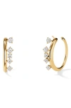Hearts On Fire Barre Small Floating Hoop Earrings