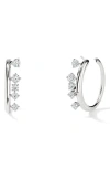 Hearts On Fire Barre Small Floating Hoop Earrings
