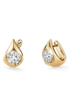 Hearts On Fire Lu Droplet Huggie Hoop Earrings In Gold
