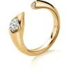 Hearts On Fire Lu Droplet Open Ring In Gold