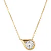 Hearts On Fire Lu Droplet Pendant Necklace In 0.50 Ctw Yellow Gold/diamond
