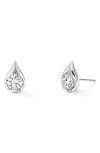 Hearts On Fire Lu Droplet Stud Earrings In 1.00 Ctw White Gold/diamond