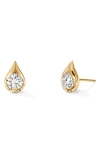 Hearts On Fire Lu Droplet Stud Earrings In Gold