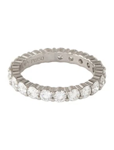 Pre-owned Hearts On Fire Platinum 1.90ctw Diamond Eternity Band In Multicolor