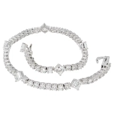 Pre-owned Hearts On Fire Serene 5.68 Carat Diamond White Gold Bracelet