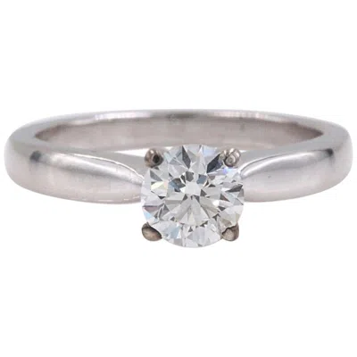Pre-owned Hearts On Fire Signature Diamond Engagement Ring Round 0.71 Carat 18 Karat Gold In Multi