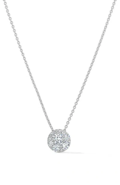 Hearts On Fire Tessa Circle Pendant Necklace In 1.00 Ctw White Gold/diamond