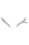 Hearts On Fire Vela Ear Climbers In White Gold