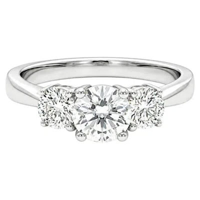 Pre-owned Hearts On Fire White Gold Gia 0.93ctw E Vvs Ideal Diamond Classic 3 Stone Ring